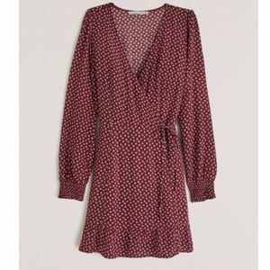 Abercrombie smock wrap dress